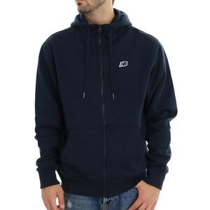 FELPA ZIP BLU